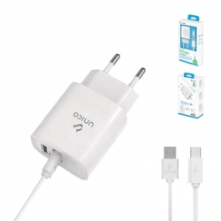 UNICO - HC1551 Travel charger 2USB 2.4A current, W