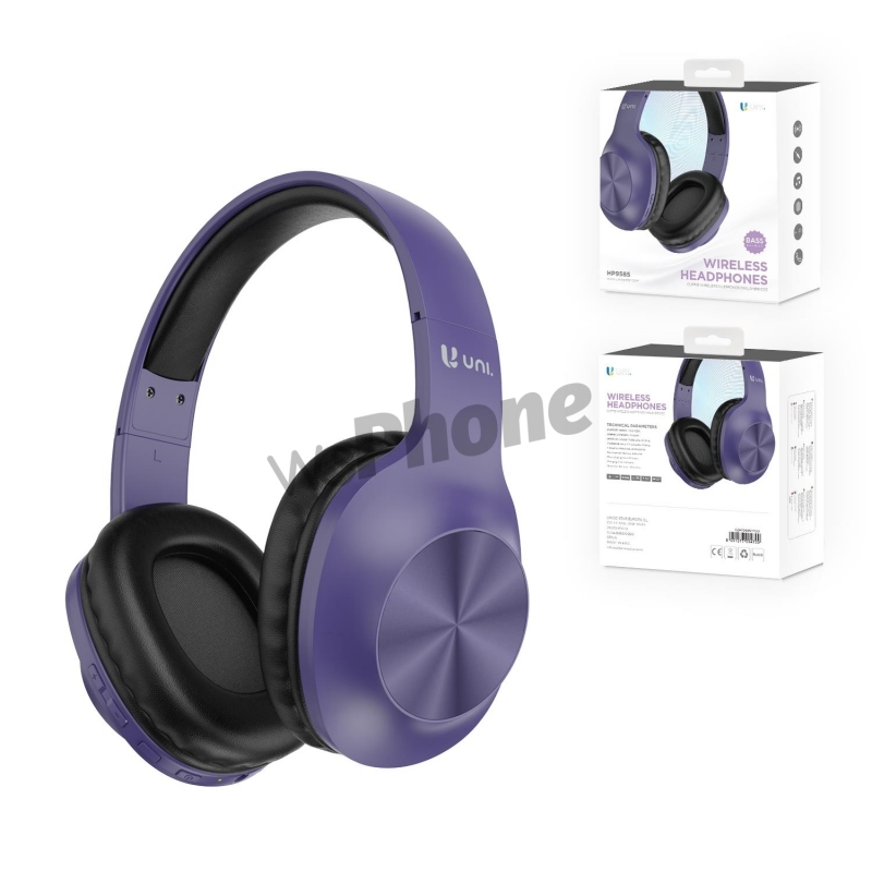 UNICO - NEW HP9585 Bluetooth headset, purple