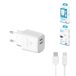 UNICO - HC1744 Travel charger, 2USB, 2.4A current,