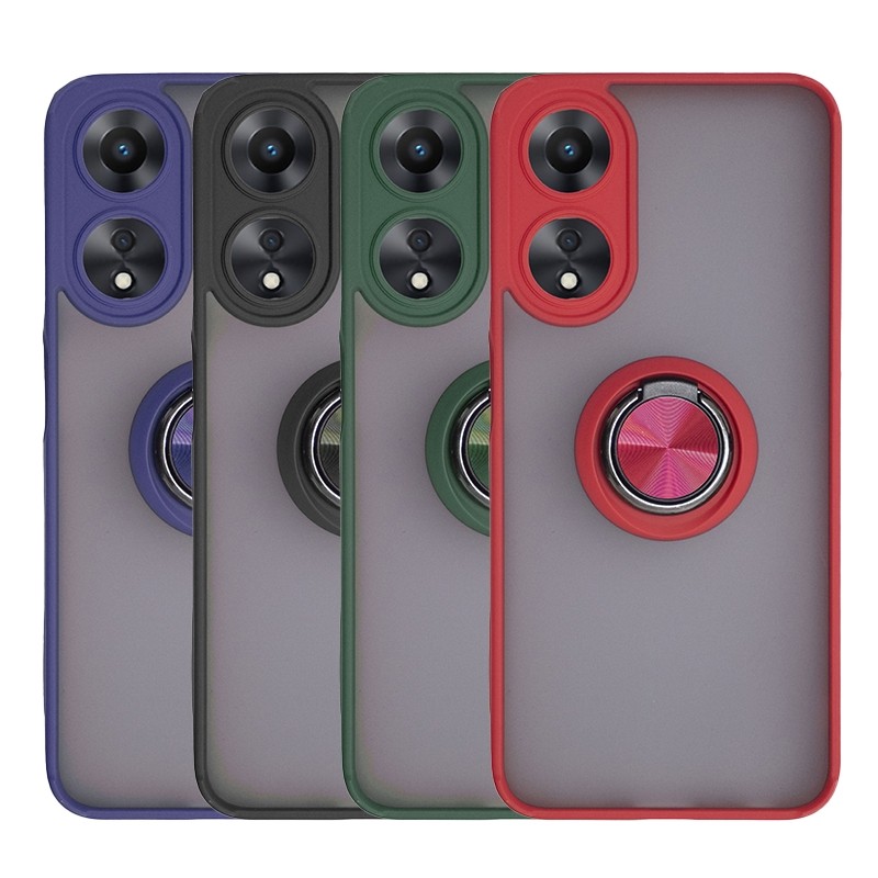 Oppo A78 4G Carcasa mate de anillo