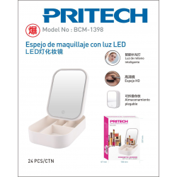 Espejo de maquillaje con LED BCM-1398 PRITECH