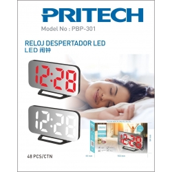 Reloj despertador LED PBP-301 PRITECH