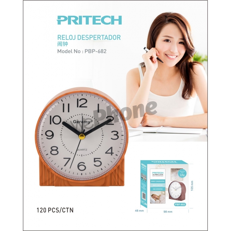 Reloj despertador clásico PBP-682 PRITECH