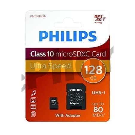 Micro SD Tarjeta de memoria PHILIPS 128GB