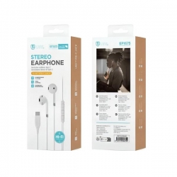 UNICO - New EP1675 Auriculares con cable semi-in-ear con interfaz tipo C Blanco