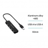 UNICO - New AD1423 Adaptador USB-A a USB-A cuatro en uno