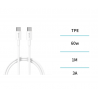 UNICO - CB1237 Cable de carga rápida UNI-C a C 60W 3A