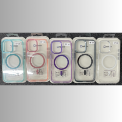 IPHONE 16 Funda Transparente con magsafe 5 colores REF-2741