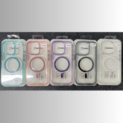 IPHONE 16 PRO  Funda Transparente con magsafe 5 colores REF-2741