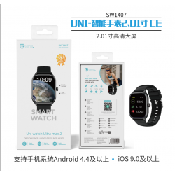 UNICO - New SW1407 Smart Watch 2.01INCH 32Mb ROM NEGRO