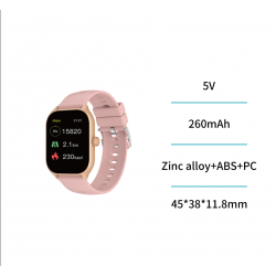 UNICO - New SW1407 Smart Watch 2.01INCH 32Mb ROM ROSA