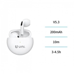 UNICO - New EP1969 Auriculares Bluetooth UNI-TWS mini Macaron blanco