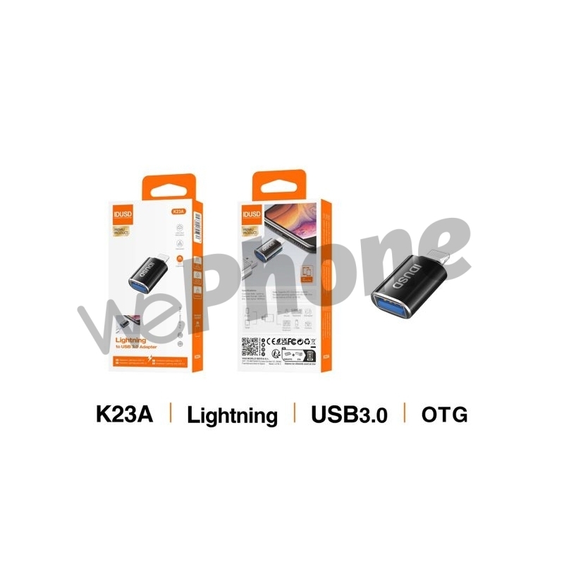 IDUSD K23A ADAPTADOR LIGHTING A USB 3.0 M/H