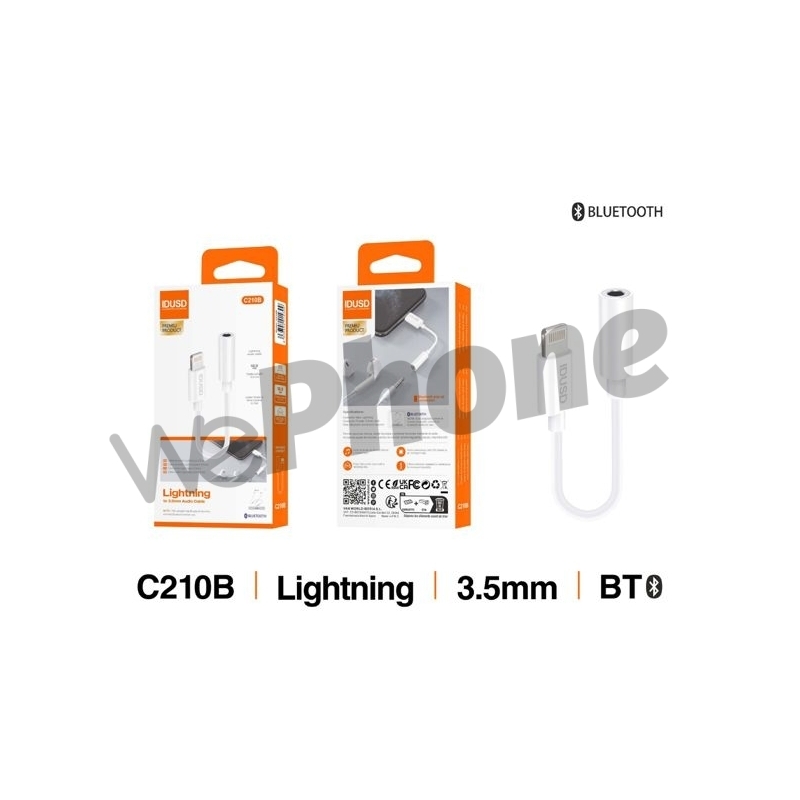 IDUSD C210B APATDADOR LIGHTNING A 3.5MM 12CM