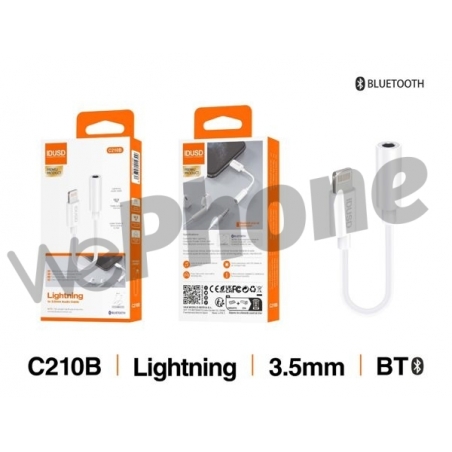 IDUSD C210B APATDADOR LIGHTNING A 3.5MM 12CM