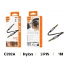 IDUSD C202A CABLE AUDIO NYLON 3.5MM 3PIN M/M 1M