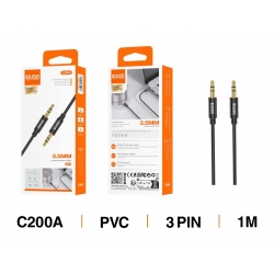 IDUSD C200A CABLE AUDIO PVC 3.5MM 3PIN M/M 1M