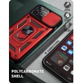 Funda Armadura con Tapa Deslizante iPhone 16 Cámara y Anillo | Wephone Mayorista