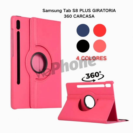 Samsung Tab S7FE/S7 PLUS/S8 PLUS GIRATORIA 360 CARCASA