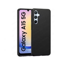 SAMSUNG A15 FUNDA SILICONA 1.2MM TPU NEGRA