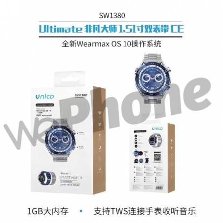 UNICO - New SW1380 Smart Watch Ultimate 1.55INCH AZUL