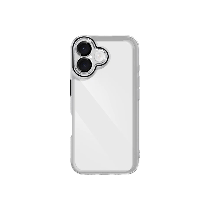 Funda Transparente Cubre Camara de Colores iPhone 16 Plus | Wephone Mayorista