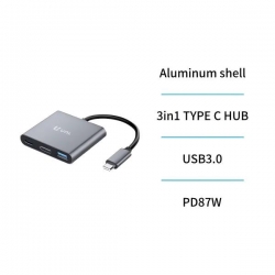 UNICO - AD1532 HUB TIPO C 3 en 1 CENTRO TIPO-C