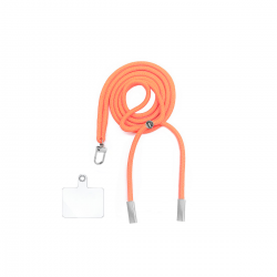 Cordón con adaptador de plástico universal para colgar el móvil, disponible en 21 colores