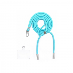 Cordón con adaptador de plástico universal para colgar el móvil, disponible en 21 colores