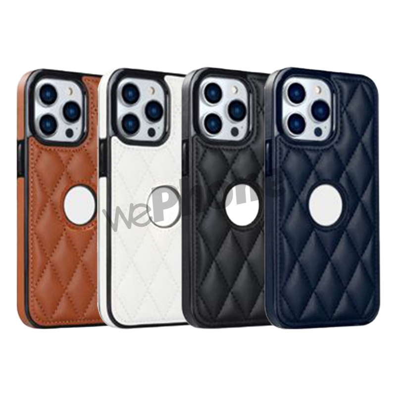 OFERTA :Serie de Fundas Protectores de Cuero con Diseño de Rombos para iPhone REF:3441