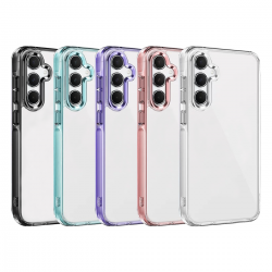 Funda Transparente Antigolpes con Borde Multicolor para SAMSUNG A16