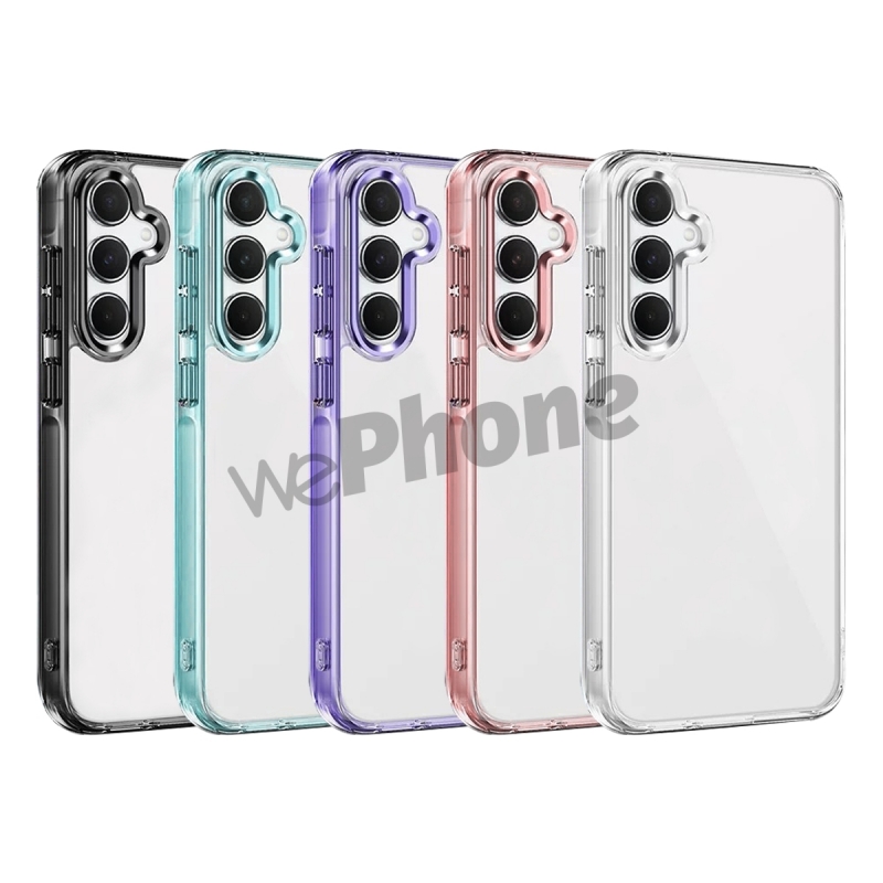 Funda Transparente Antigolpes con Borde Multicolor para SAMSUNG A25