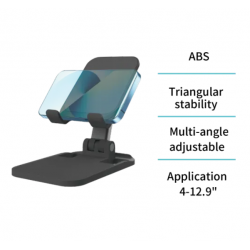 UNICO-BR1783 Soporte de Escritorio metálico Plegable para Móvil y TABLET