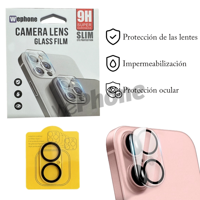 Protector de Lente Camara Cristal para iphone