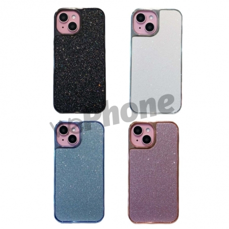 OFERTA  funda pupurina metálica para iPhone y Redmi y Samsung REF:3434