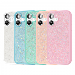 FUANDA DIAMANTE COLOR PASTELES PARA IPHONE16/ 16PLUS