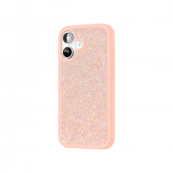 FUANDA DIAMANTE COLOR PASTELES PARA IPHONE16/ 16PLUS Ref:4448