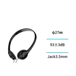 UNI- HP1818 CASCO Auriculares con cable y micrófono, tipo intrauditivo