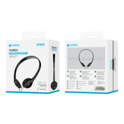 UNI- HP1818 CASCO Auriculares con cable y micrófono, tipo intrauditivo