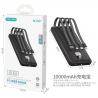 MAXAM PB-2207 Power Bank con cable de carga para Móvil 5V/2A 10000mAh （Negro）