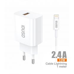 IDUSD-ECO Charger 2.4A + Lighnting 1M - D172B