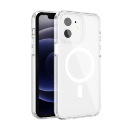 Nunca amarillea Funda Transparente duro como Apple Magsafe iphone 12 Pro