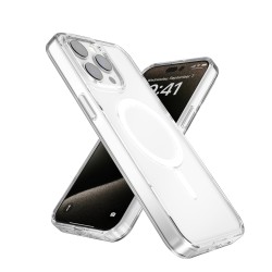 Funda Transparente duro como Apple Magsafe iphone 15 Pro-Ref 3113