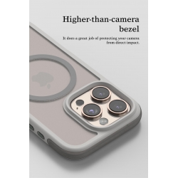 Funda Magnética Anticaídas con Diseño Semitransparente y Textura de Piel para Iphone 16 Serie REF:4738