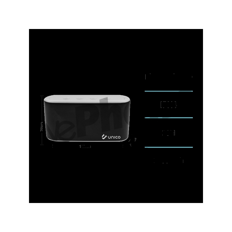 UNICO-BS1629 Altavoz Bluetooth mono de 5 W