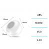 UNICO-BS1821 Altavoz Bluetooth para baño 3W BLANCO