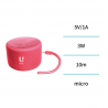 UNICO-BS1494 Altavoz Bluetooth Colorido Macaron Bluetooth Pequeño Altavoz CE 3W ROJO