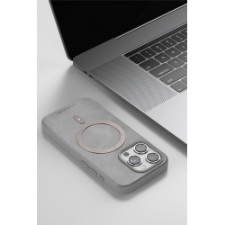 Estilo Empresarial con Soporte MagSafe: Funda de Cuero Premium para iPhone 13-15 Serie REF:4431