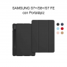 SAMSUNG S7PLUS/S8PLUS/S7FE Funda Smart cover con protalápiz