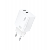 Cargador GaN PD30W Dual USB-C Carga rápida dual